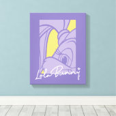 ローラポートレートサイン キャンバスプリント (インサイチュ (ウッドフロア))