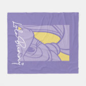 ローラポートレートサイン フリースブランケット (正面(横))