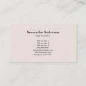 ローランジュポーズヨガインストラクター 名刺 (裏面)