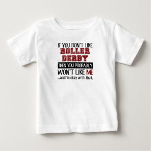 ローラーのダービーのカッコいいを好まなければ ベビーTシャツ