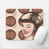 ローラーのダービーの女の子 マウスパッド (マウス)