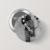 ローラーのダービーの女の子 缶バッジ (正面&裏面)