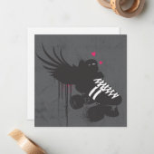 ローラーのダービーの正方形のメッセージカード ノートカード (正面/裏面インサイチュ)