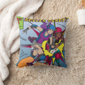 ローラーのダービーの漫画の枕 クッション (ブランケット)