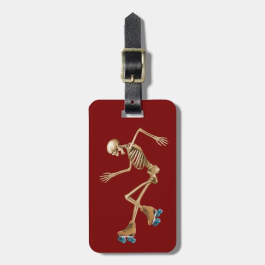 ローラーのダービーの骨組 ラゲッジタグ (正面縦)