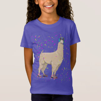 ローラーのディスコのラマ Tシャツ