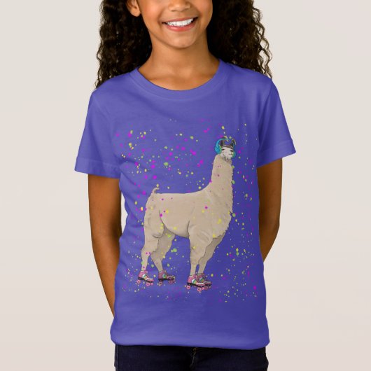 ローラーのディスコのラマ Tシャツ (正面)