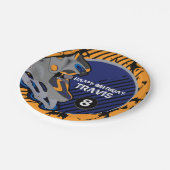 ローラーのホッケーのパーティー7インチの紙皿 ペーパープレート (アングル)