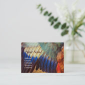 ローラーの翼羽根をアンティーク区画に 名刺 (スタンド正面)