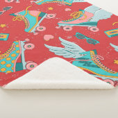 ローラーはwとwなしで明るい色で滑る シェルパブランケット (3/4)