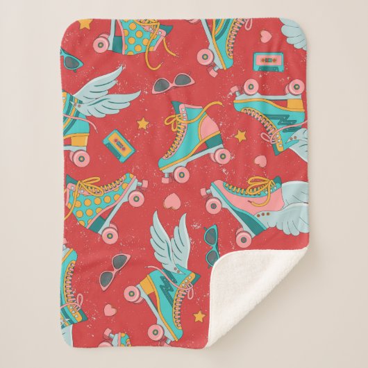 ローラーはwとwなしで明るい色で滑る シェルパブランケット (正面)