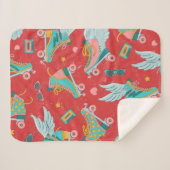 ローラーはwとwなしで明るい色で滑る シェルパブランケット (正面(横))