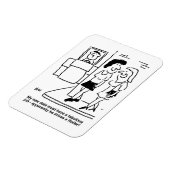 ローラーを運転するデートを待つ女性 マグネット (左側)