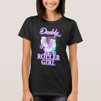 ローラーガールのパパ ローラースケート 誕生日 マッチ Tシャツ