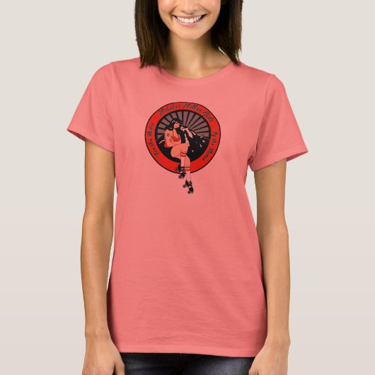 ローラーガールの素晴らしさ Tシャツ (正面)