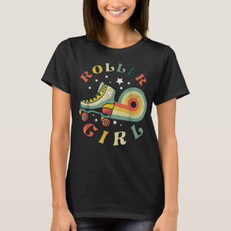 ローラーガールスケーターレトロヴィンテージ70s 80sスケートT  Tシャツ