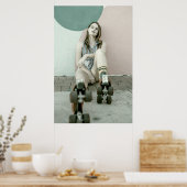 ローラーガール ポスター (キッチン)