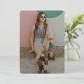 ローラーガール – ローラースケートで滑る   サンキューカード (スタンド正面)