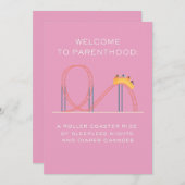 ローラーコースターの乗り物を親に迎える シーズンカード (正面/裏面)