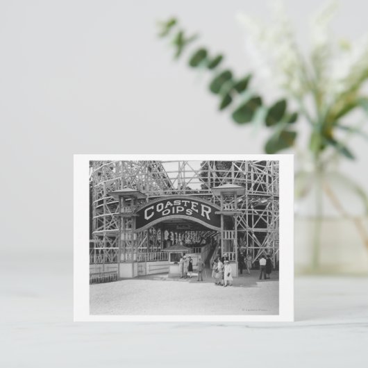 ローラーコースターアットグレンエコーパーク写真 ポストカード (スタンド正面)