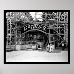 ローラーコースターアットグレンエコーパーク1928 ポスター