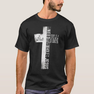 ローラーコースタークロスキリスト教信仰ヴィンテージすべて私 Tシャツ
