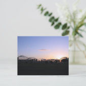 ローラーコースターサンセット夕べ葉書 ポストカード (スタンド正面)