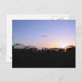 ローラーコースターサンセット夕べ葉書 ポストカード (正面/裏面)