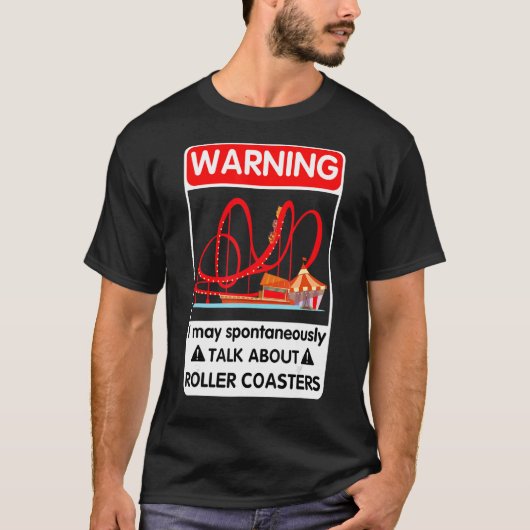 ローラーコースターデザインローラーコースター愛する人 Tシャツ (正面)