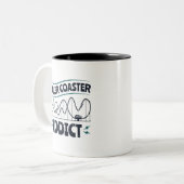 ローラーコースター中毒者 ツートーンマグカップ (正面左)