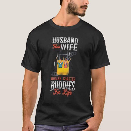 ローラーコースター結婚結婚生活のヴィンテージ夫と Tシャツ (正面)