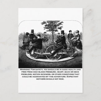 ローラーコースター警告ズ ポストカード