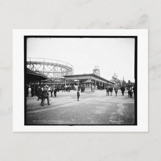 ローラーコースター、ユークリーブランド、OHヴィンテージ ポストカード (正面)