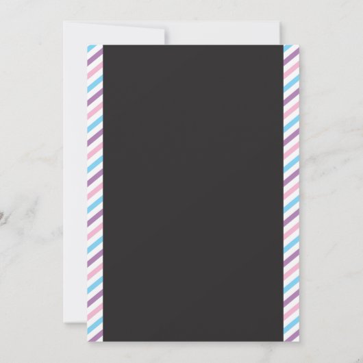 ローラースケートで滑るの誕生日の招待状の誕生会 招待状 (裏面)