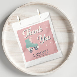 ローラースケートで滑るガールズバースデーパーティー フェイバーバッグ