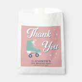 ローラースケートで滑るガールズバースデーパーティー フェイバーバッグ (正面)