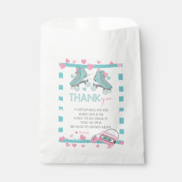 ローラースケートで滑るサンキューパステルパーティー フェイバーバッグ