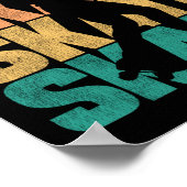 ローラースケートで滑るスケートスケートスケートスケートスケートスケート1970Sレトロ ポスター (角)