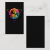 ローラースケートで滑るディスコ蒸発波サンセッカラフルト 名刺 (正面/裏面)