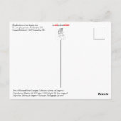 ローラースケートで滑るレース ポストカード (裏面)