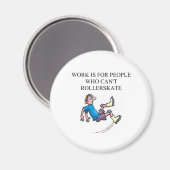 ローラースケートで滑る事故 マグネット (正面/裏面)