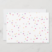 ローラースケートで滑る誕生日パーティーの招待 招待状 (裏面)