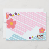 ローラースケートで滑る誕生日パーティーの招待 招待状 (裏面)