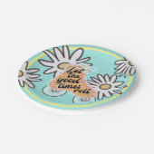 ローラースケートで滑る誕生日パーティー ペーパープレート (アングル)