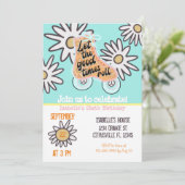 ローラースケートで滑る誕生日パーティー 招待状 (スタンド正面)