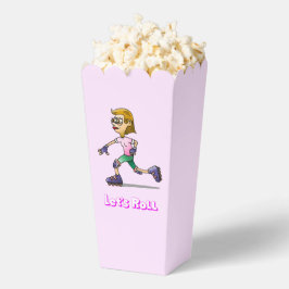 ローラースケートで滑る誕生日ピンク フェイバーボックス