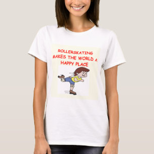 ローラースケートで滑る Tシャツ