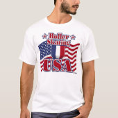 ローラースケートで滑るUSA Tシャツ (正面)