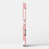 ローラースケートとカセットtとのシームレスパターン Case-Mate iPhoneケース (裏面 / 左)