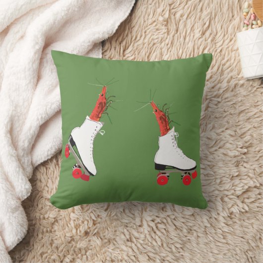 ローラースケートのエビのクッション クッション (ブランケット)